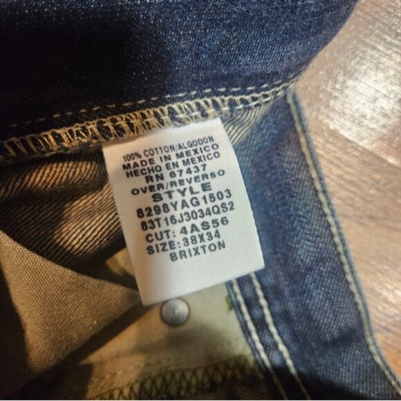 Polo Ralph Lauren Jeans Co Brixton 38x34 Loose Fit Straight Leg Denim - Picture 9 of 10